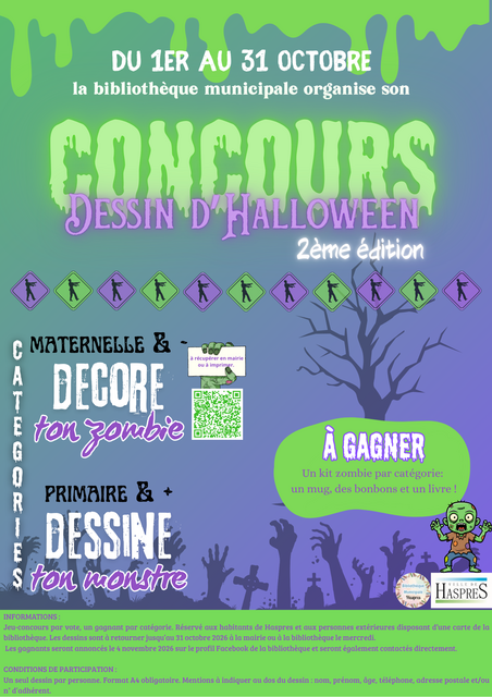 Concours dessin d'Halloween Bibliotheque