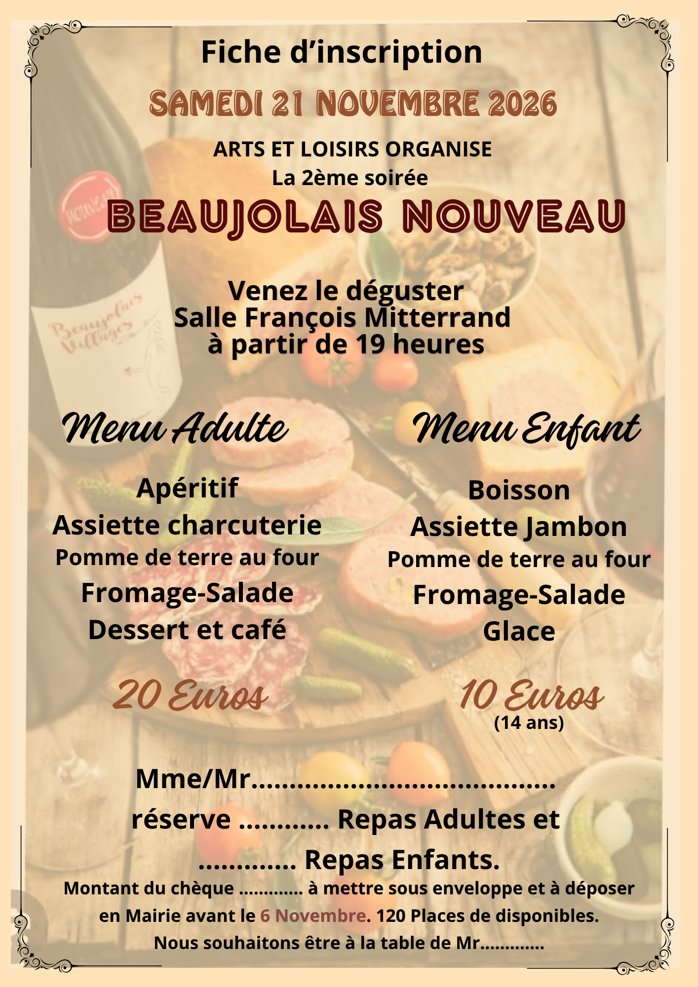 Soirée Beaujolais Nouveau