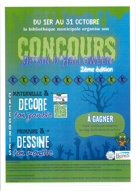 Concours dessin d'Halloween Bibliotheque