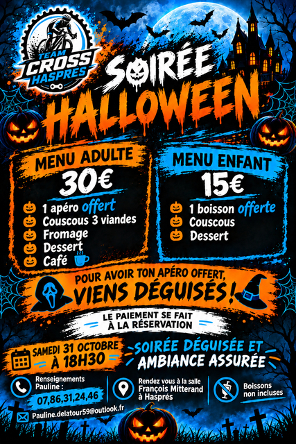 Soirée Halloween Team Cross