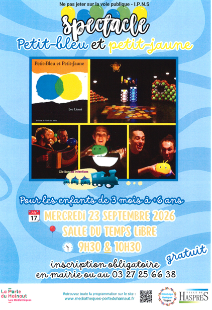 Spectacle petit bleu et petit jaune