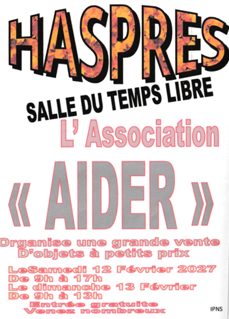 Ventes objets AIDER